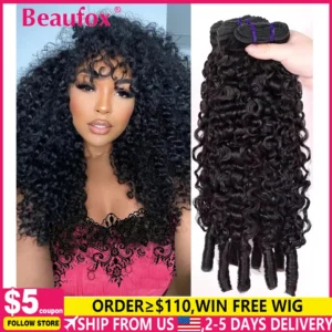 Beaufox Burmese Curly Hair Bundles